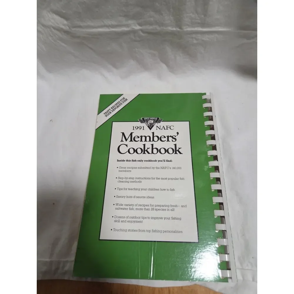 1991 NAFC Member's Cookbook North American Fishing Club Fish Recipes
